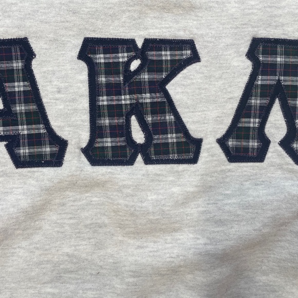 Alpha Kappa Lambda Sweatshirt with Sewn-On Greek Letters - Picture 2 of 11